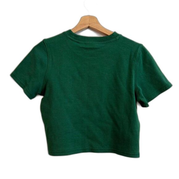 Filax HAILEY BEIBER GREEN CROPPED TEE FILA  L - Picture 5 of 6